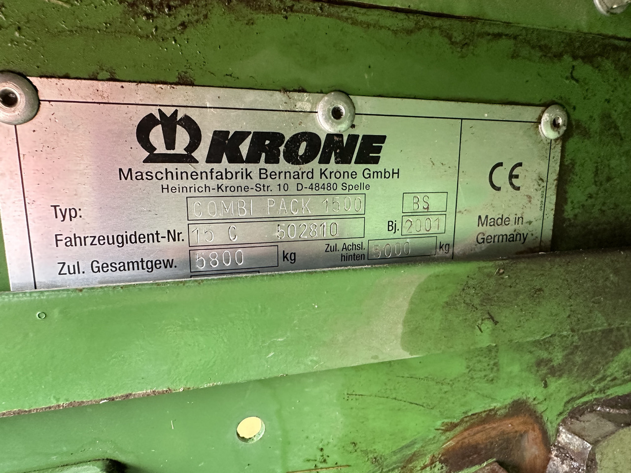 Пресс-подборщик рулонный Krone COMBI PACK 1500 V MC: фото 7