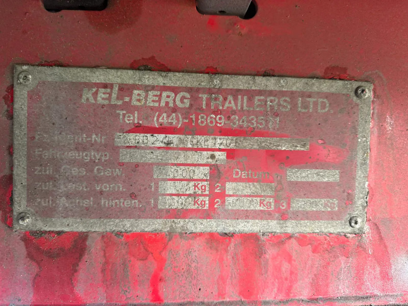 Тентованный прицеп KEL-BERG PRAH 27 3X BPW AXLE CURTAIN SIDE: фото 11 Тентованный прицеп KEL-BERG PRAH 27 3X BPW AXLE CURTAIN SIDE: фото 11