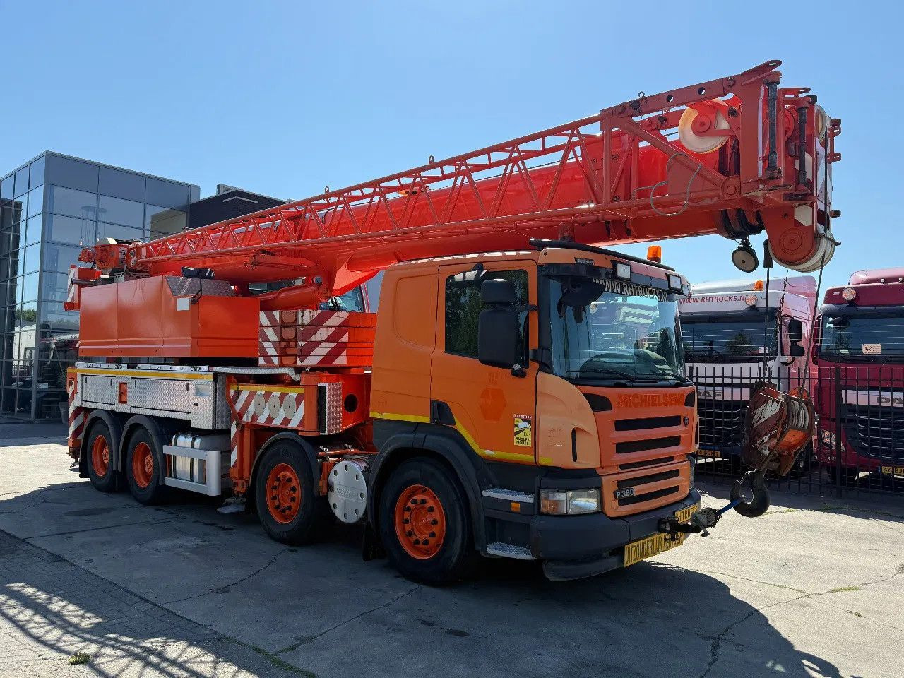 Scania P380 8X4 + FAUN HK40 + FLYJIB + BALLASTBL. 6,9 T - Автоманипулятор: фото 1 Scania P380 8X4 + FAUN HK40 + FLYJIB + BALLASTBL. 6,9 T - Автоманипулятор: фото 1