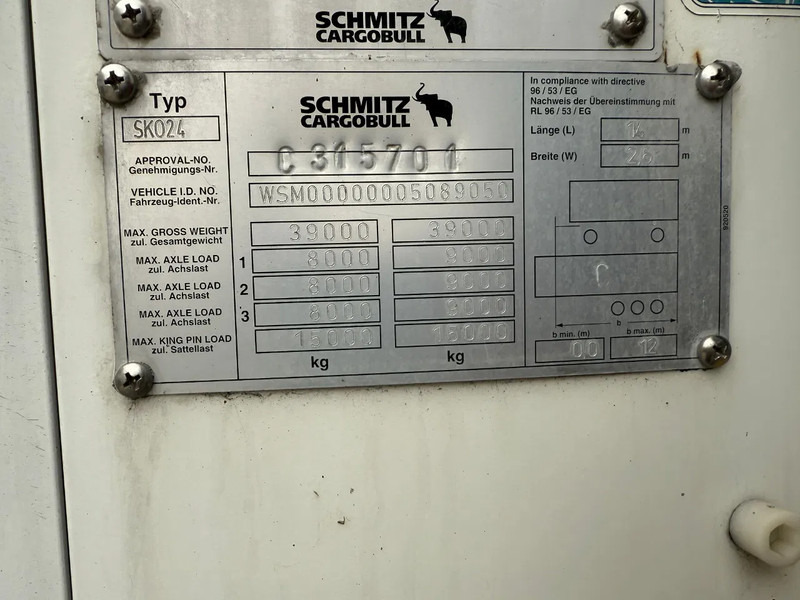 Schmitz Cargobull Schmitz Cargobull PRICES FROM €6950 TO €8950,- 40 X CARRIER 1850 MT D/E SAF AXELS - Полуприцеп-рефрижератор: фото 3 Schmitz Cargobull Schmitz Cargobull PRICES FROM €6950 TO €8950,- 40 X CARRIER 1850 MT D/E SAF AXELS - Полуприцеп-рефрижератор: фото 3