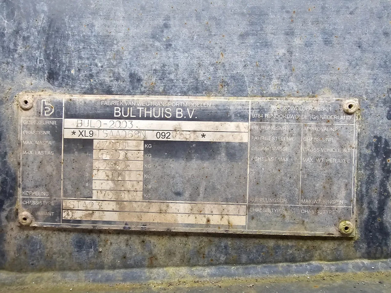 Bulthuis TSTA23 - BPW - DRUM - Lifting axle - 2x Steering - Шасси полуприцеп: фото 5 Bulthuis TSTA23 - BPW - DRUM - Lifting axle - 2x Steering - Шасси полуприцеп: фото 5