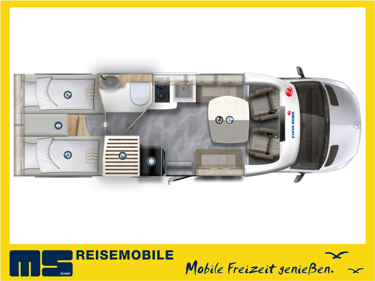 Eura Mobil PROFILA T 726 EF -MOD. 2025 -MONDIAL PLUS & S-P. - Полуинтегрированный автодом: фото 2 Eura Mobil PROFILA T 726 EF -MOD. 2025 -MONDIAL PLUS & S-P. - Полуинтегрированный автодом: фото 2