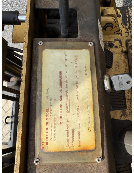 Дизельный погрузчик Hyster H2.50 XL Duplo 370 Sideshift isuzu diesel: фото 12 Дизельный погрузчик Hyster H2.50 XL Duplo 370 Sideshift isuzu diesel: фото 12