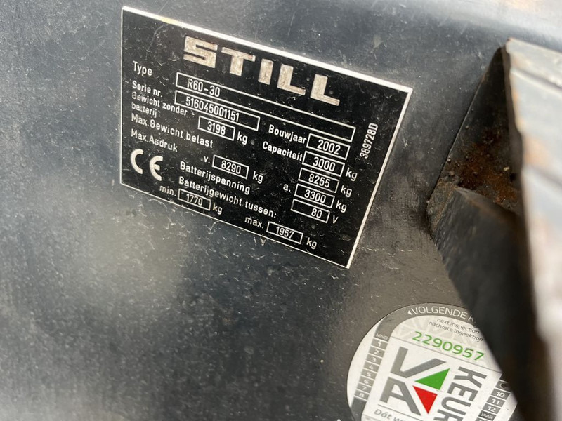 Still heftruck forklift R60-30 heftruck duplo460 sideshift 2002 - Электропогрузчик: фото 4 Still heftruck forklift R60-30 heftruck duplo460 sideshift 2002 - Электропогрузчик: фото 4
