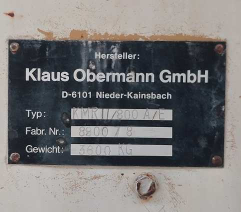 Obermann KMR 800 mixing plant - Насос для воды: фото 4 Obermann KMR 800 mixing plant - Насос для воды: фото 4