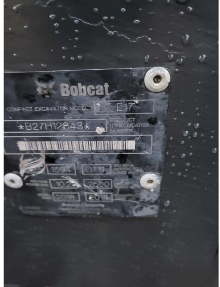 Мини-экскаватор BOBCAT - 2018 - E17 - MINI EXCAVATOR: фото 9