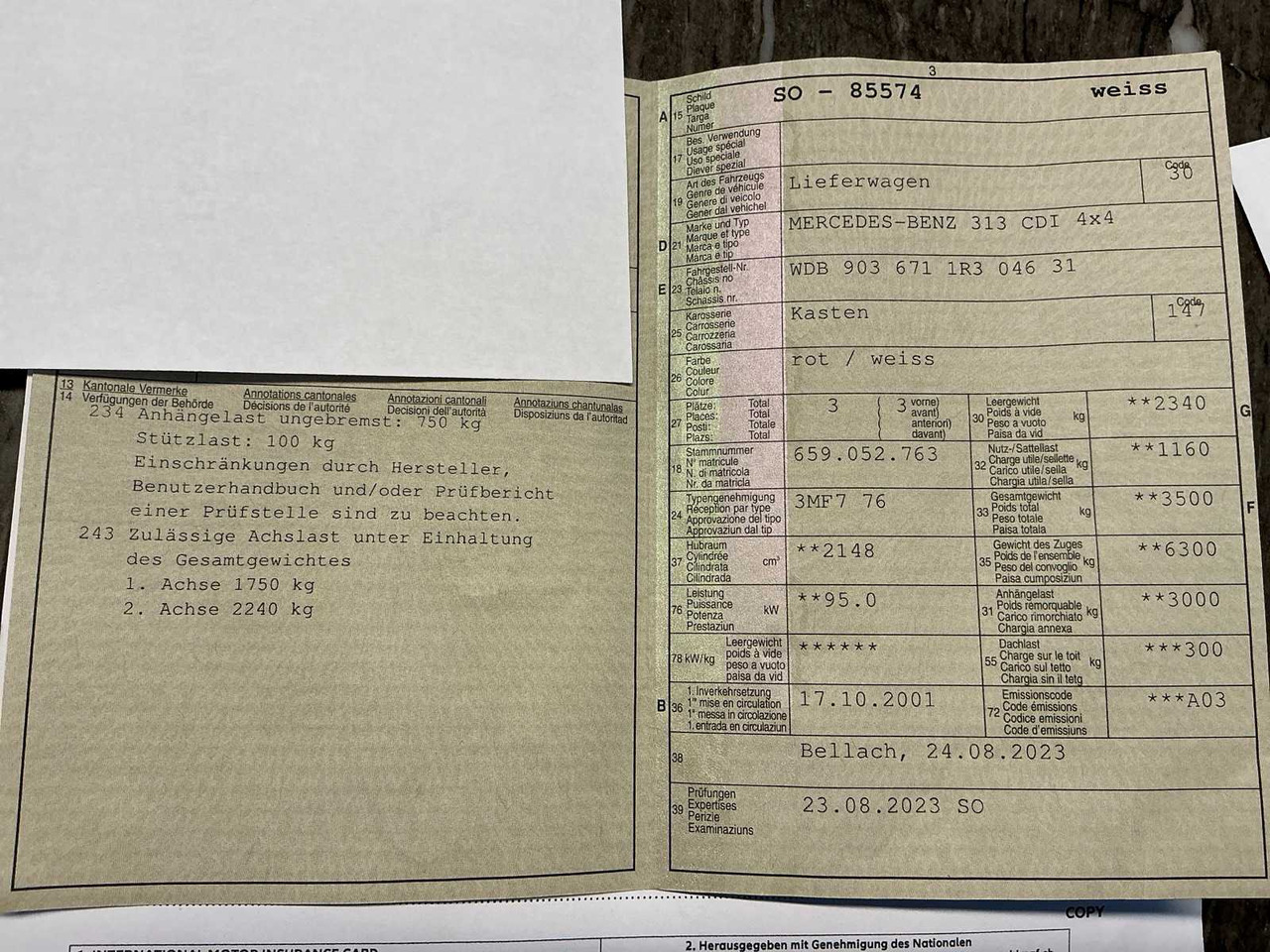 2001 MERCEDES-BENZ 313 CDI 4X4 CAMPER / VAN - Фургон: фото 3 2001 MERCEDES-BENZ 313 CDI 4X4 CAMPER / VAN - Фургон: фото 3