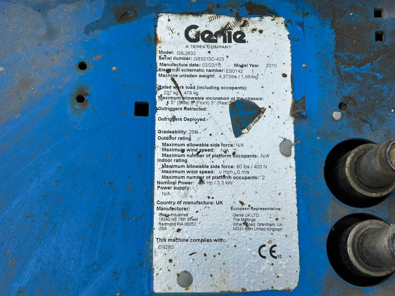 Подъёмник GENIE - GS-2632 - AERIAL WORK PLATFORMS - 2010: фото 15 Подъёмник GENIE - GS-2632 - AERIAL WORK PLATFORMS - 2010: фото 15