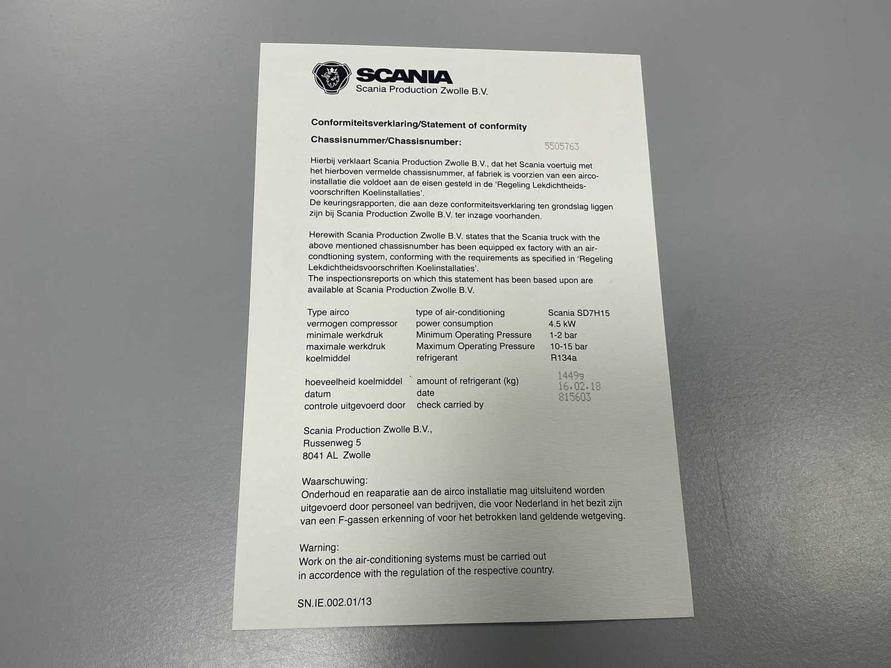 Грузовик 2018 SCANIA R520 V8 TRUCK: фото 30 Грузовик 2018 SCANIA R520 V8 TRUCK: фото 30