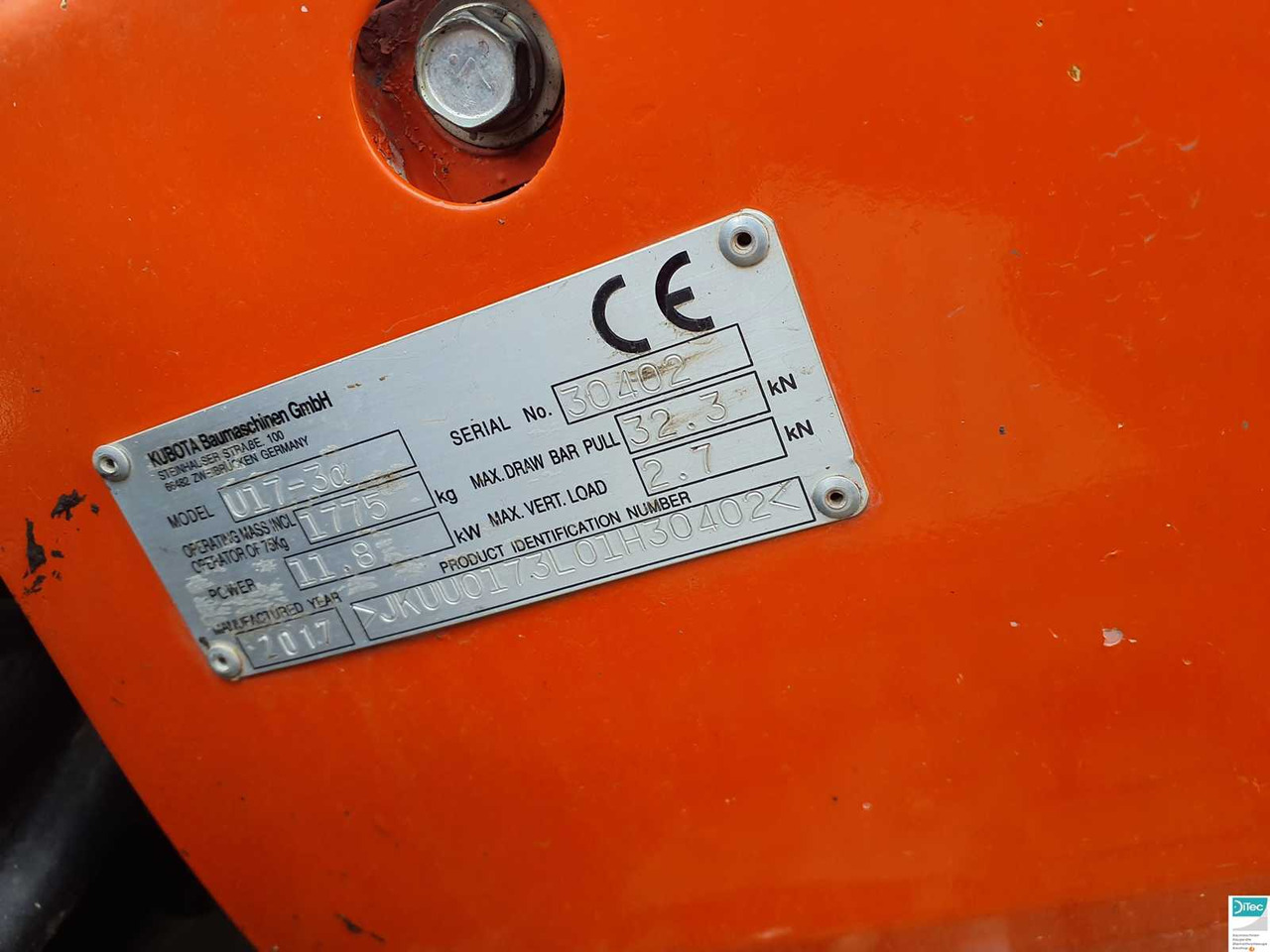 KUBOTA U17-3 ALPHA ELECTRIC KUBOTA SHORT TAIL TAIL EXCAVATOR, EXCAVATOR, EXCAVATOR - Экскаватор-погрузчик: фото 5 KUBOTA U17-3 ALPHA ELECTRIC KUBOTA SHORT TAIL TAIL EXCAVATOR, EXCAVATOR, EXCAVATOR - Экскаватор-погрузчик: фото 5