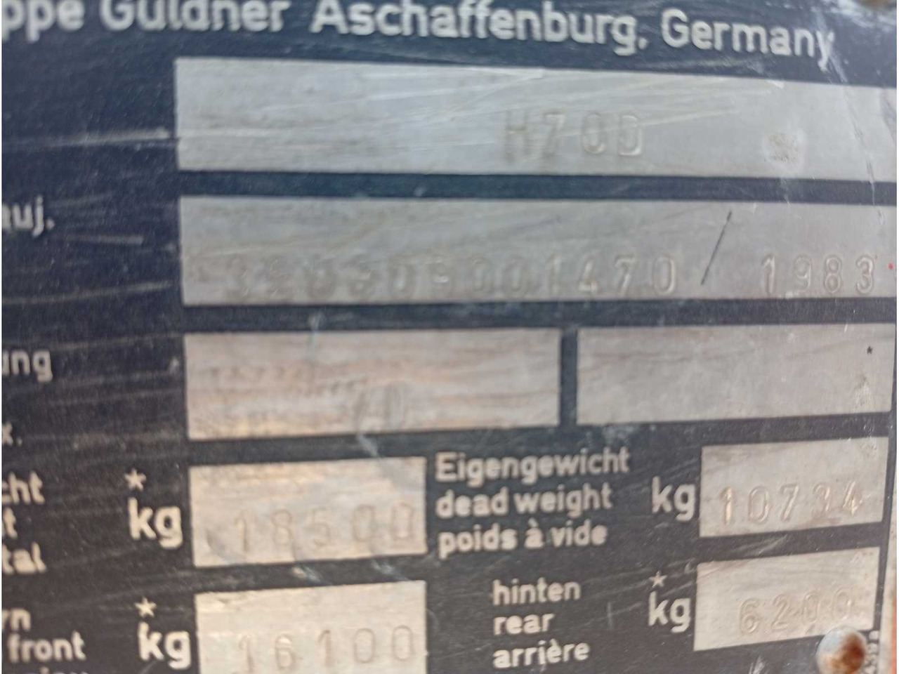 LINDE - H70D - DIESEL FORKLIFT - 2000 - Вилочный погрузчик: фото 5 LINDE - H70D - DIESEL FORKLIFT - 2000 - Вилочный погрузчик: фото 5