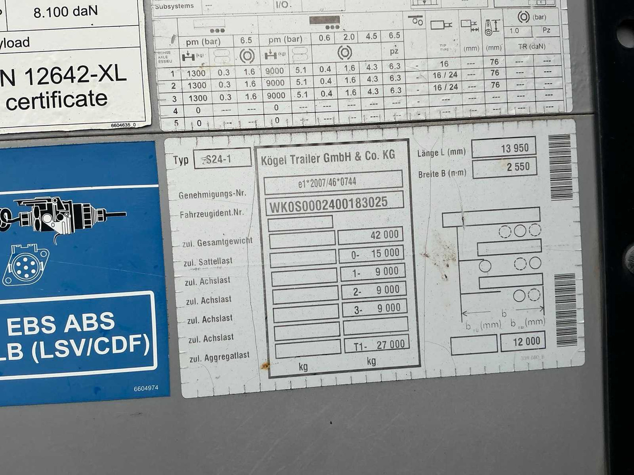 KÖGEL S24-1 CURTAINSIDER TRAILER - Полуприцеп: фото 5 KÖGEL S24-1 CURTAINSIDER TRAILER - Полуприцеп: фото 5