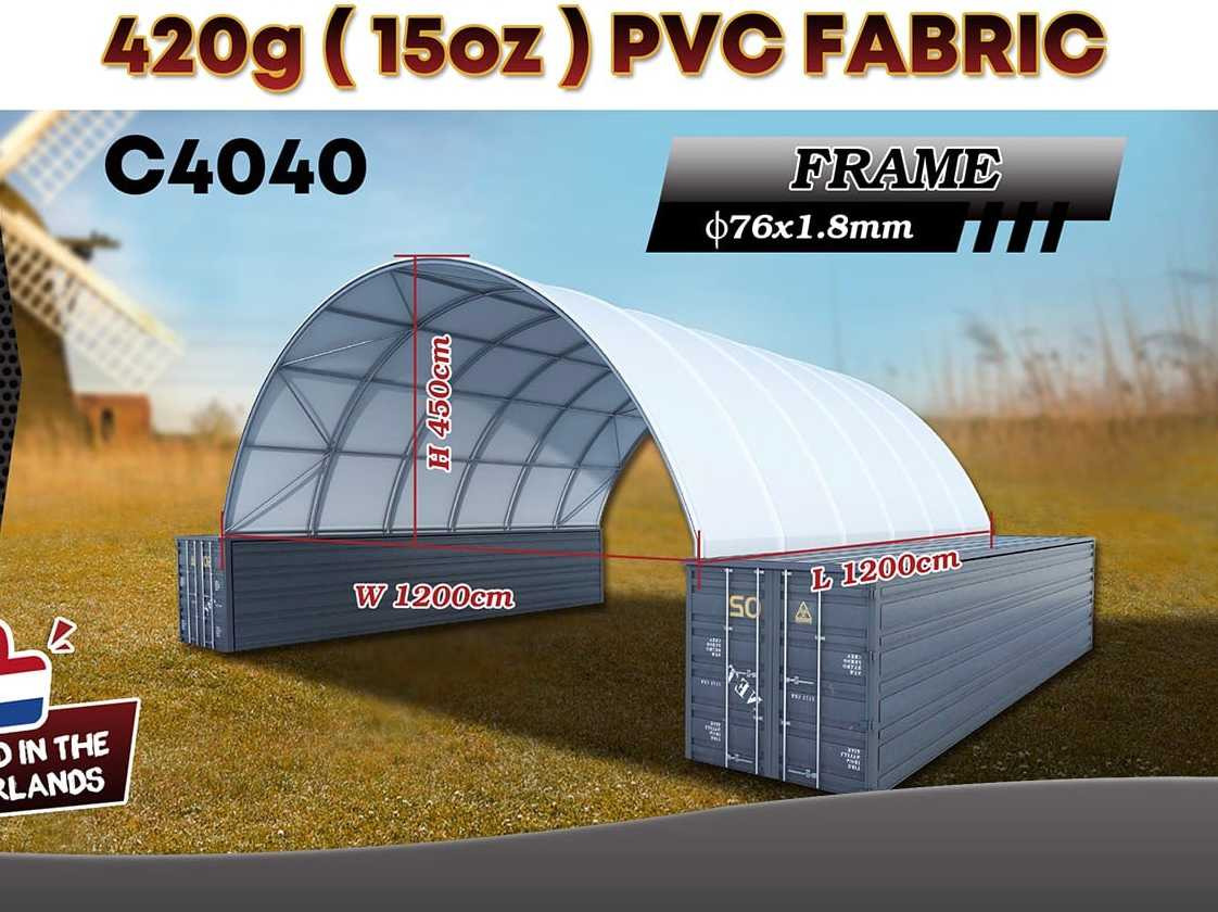 Rhino-Cross-Shelter C4040 - 12x12x4,5 m - Резервуар для хранения: фото 2 Rhino-Cross-Shelter C4040 - 12x12x4,5 m - Резервуар для хранения: фото 2