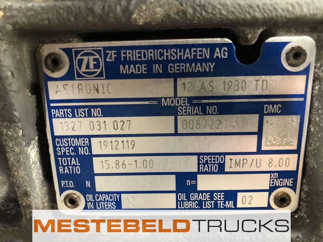 DAF Versnellingsbak 12 AS 1930 TD - Коробка передач и запчасти для Грузовиков: фото 5 DAF Versnellingsbak 12 AS 1930 TD - Коробка передач и запчасти для Грузовиков: фото 5