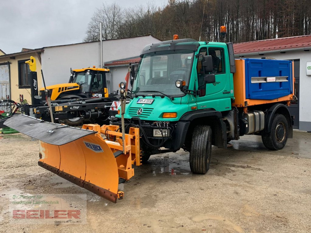 Mercedes-Benz Unimog U 500 + Salzstreuer + Schneeschild - Снегоуборочная машина: фото 1 Mercedes-Benz Unimog U 500 + Salzstreuer + Schneeschild - Снегоуборочная машина: фото 1