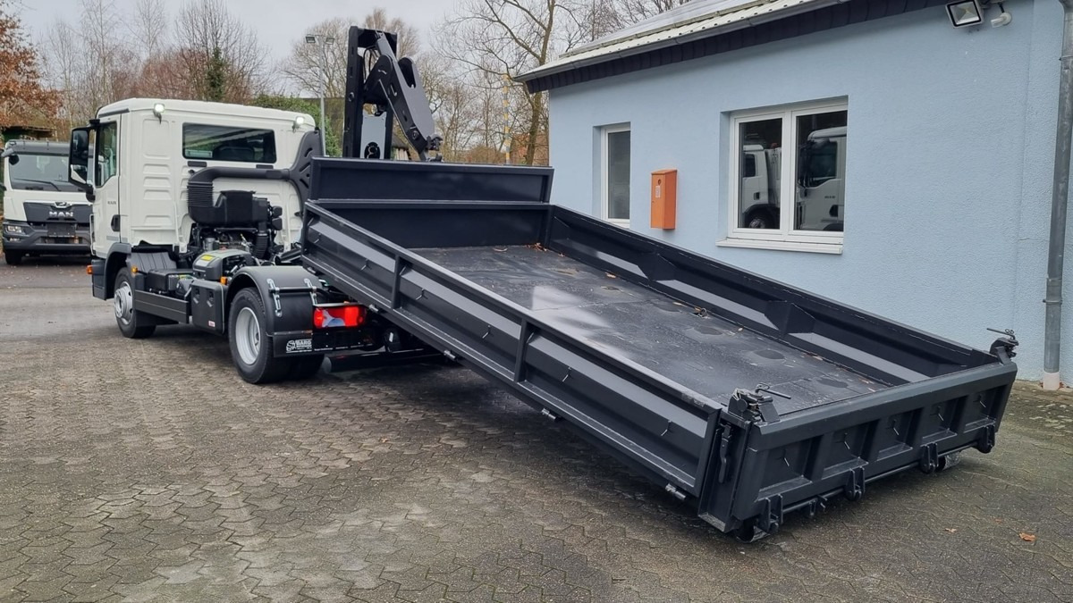 Новый Крюковой мультилифт MAN TGL 12.250 BL NEU City Abrollkipper PowerMatic: фото 12