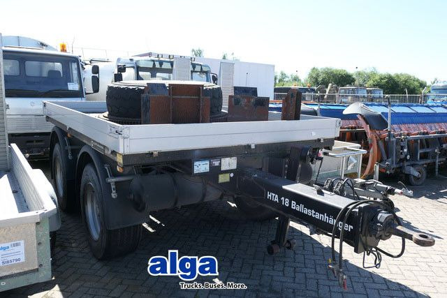 Hüffermann HTA 18.00, Tandem, Ballastanhänger, Luftfederung - Прицеп бортовой/ Платформа: фото 1 Hüffermann HTA 18.00, Tandem, Ballastanhänger, Luftfederung - Прицеп бортовой/ Платформа: фото 1