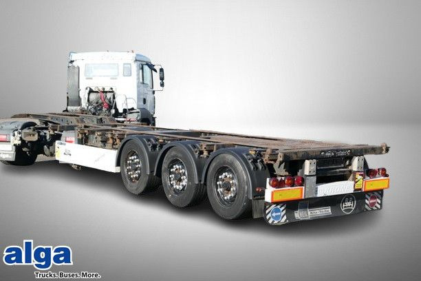 Krone SD, Container-Chassis, Heckausschub, Luft-Lift - Полуприцеп-контейнеровоз/ Сменный кузов: фото 1 Krone SD, Container-Chassis, Heckausschub, Luft-Lift - Полуприцеп-контейнеровоз/ Сменный кузов: фото 1