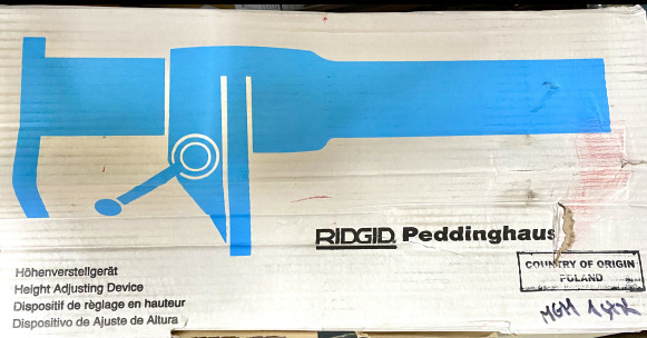 Elévateur automatique Super Ridgid Peddinghaus 160 avec réglage de la hauteur - Инструмент/ Оборудование: фото 1 Elévateur automatique Super Ridgid Peddinghaus 160 avec réglage de la hauteur - Инструмент/ Оборудование: фото 1