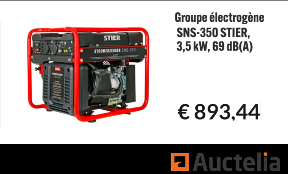 Groupe électrogène STIER SNS-350 - Электрогенератор: фото 1 Groupe électrogène STIER SNS-350 - Электрогенератор: фото 1