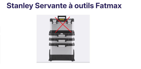 Servante d'atelier sur roulettes STANLEY FATMAX MP 3 pièces - Складская техника: фото 1 Servante d'atelier sur roulettes STANLEY FATMAX MP 3 pièces - Складская техника: фото 1