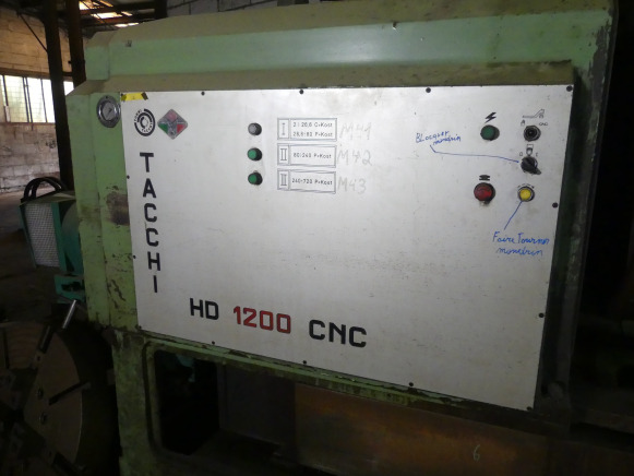 Tour à métaux CNC Tacchi HD1200 CNC - Токарный станок по металлу: фото 4 Tour à métaux CNC Tacchi HD1200 CNC - Токарный станок по металлу: фото 4