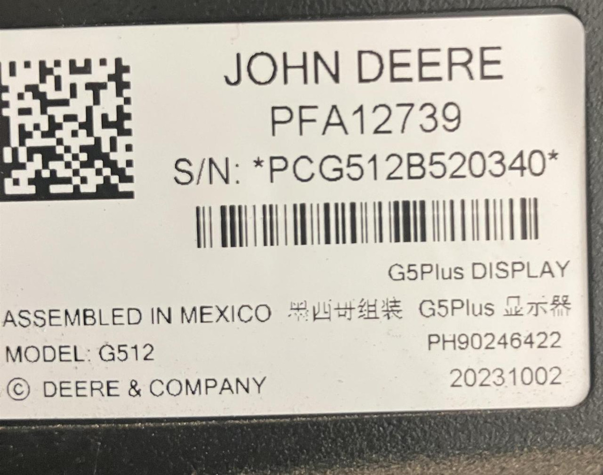 John Deere Erw. Display G5Plus - Система навигации для Сельскохозяйственной техники: фото 2 John Deere Erw. Display G5Plus - Система навигации для Сельскохозяйственной техники: фото 2