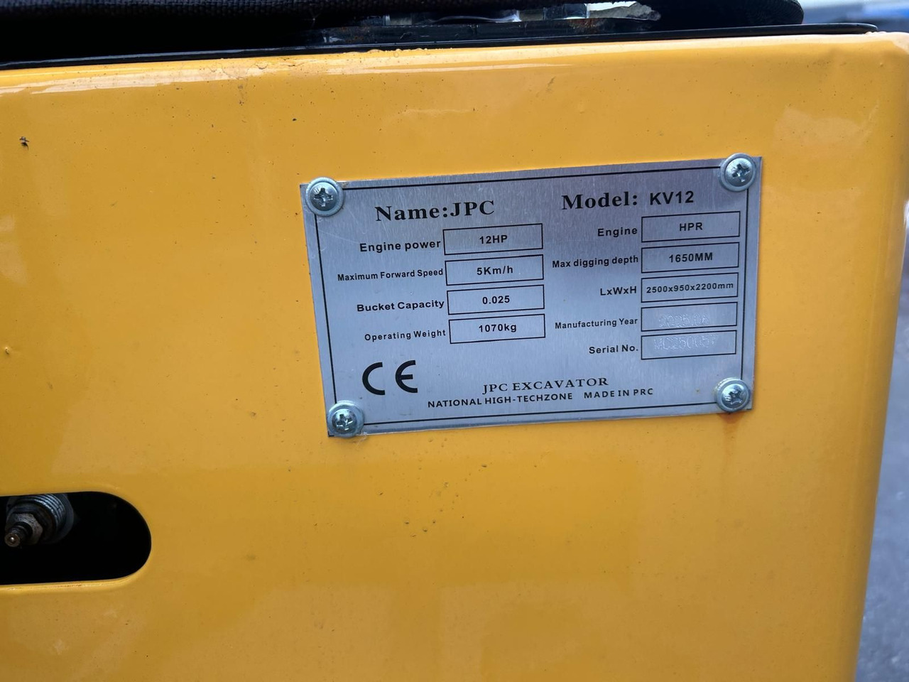 Minibagger JPC KV12 - Мини-экскаватор: фото 5 Minibagger JPC KV12 - Мини-экскаватор: фото 5