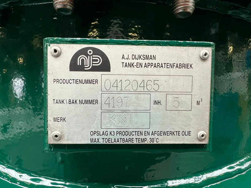 A.J. Dijksman KIWA 5000 liter Dieseltank as New - Резервуар для хранения: фото 3 A.J. Dijksman KIWA 5000 liter Dieseltank as New - Резервуар для хранения: фото 3