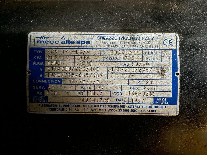 Atlas-Copco QAS 265 Silent 265 kVA generatorset - Электрогенератор: фото 4 Atlas-Copco QAS 265 Silent 265 kVA generatorset - Электрогенератор: фото 4