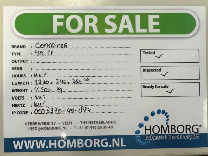 Морской контейнер Container 40 ft container High Cube used Container: фото 13