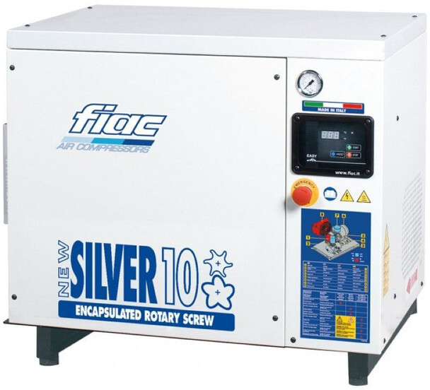 Fiac New Silver 10 Silent 7.5 kW 860 L / min 10 bar Elektrische Schroefcompressor - Воздушный компрессор: фото 1 Fiac New Silver 10 Silent 7.5 kW 860 L / min 10 bar Elektrische Schroefcompressor - Воздушный компрессор: фото 1