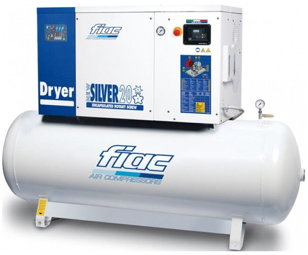 Fiac New Silver D 20 / 500 Silent 15 kW 1900 L / min 10 Bar Elektrische Schroefcompressor met ketel en droger - Воздушный компрессор: фото 1 Fiac New Silver D 20 / 500 Silent 15 kW 1900 L / min 10 Bar Elektrische Schroefcompressor met ketel en droger - Воздушный компрессор: фото 1