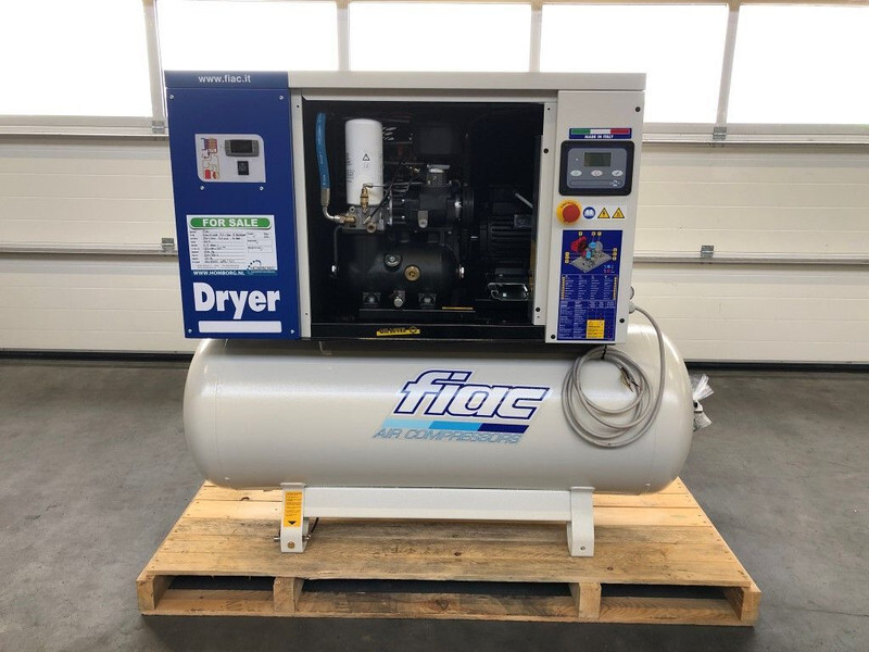 Новый Воздушный компрессор Fiac New Silver D 7.5 / 300 Silent 5.5 kW 720 L / min 10 bar Elektrische Schroefcompressor met ketel en droger: фото 9