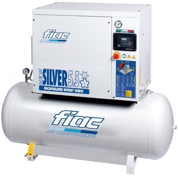 Fiac NewSilver 5.5 / 200 Silent 4 kW 450 L / min 10 Bar Elektrische Schroefcompressor met ketel - Воздушный компрессор: фото 1 Fiac NewSilver 5.5 / 200 Silent 4 kW 450 L / min 10 Bar Elektrische Schroefcompressor met ketel - Воздушный компрессор: фото 1