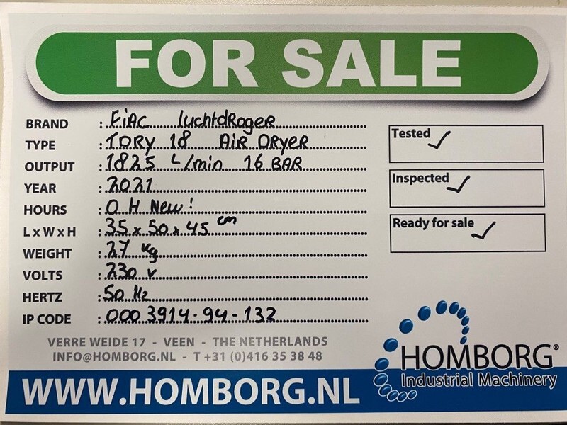 Fiac TDRY 18 TDRY 18 luchtdroger 1825 L / min 16 Bar Air Dryer - Воздушный компрессор: фото 2 Fiac TDRY 18 TDRY 18 luchtdroger 1825 L / min 16 Bar Air Dryer - Воздушный компрессор: фото 2