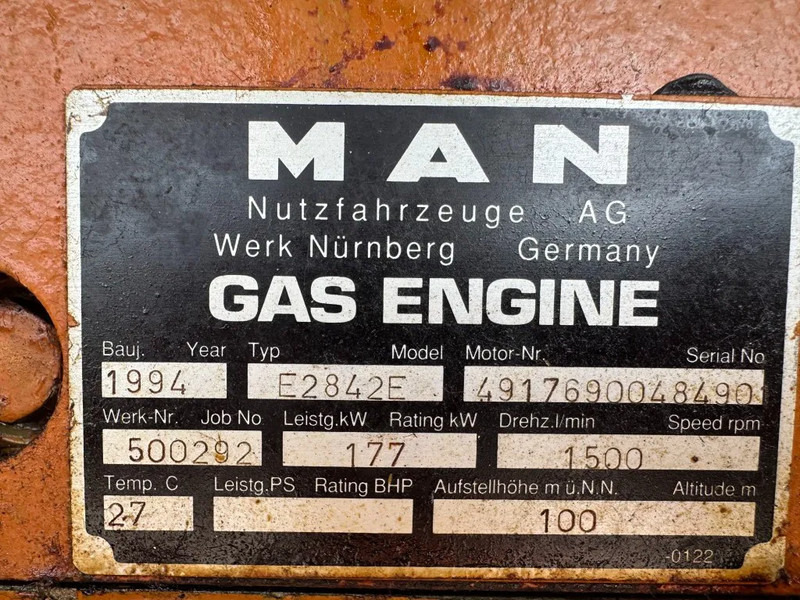MAN E2842E Stamford 295 kVA gas WKK generatorset good condition ! - Электрогенератор: фото 3 MAN E2842E Stamford 295 kVA gas WKK generatorset good condition ! - Электрогенератор: фото 3