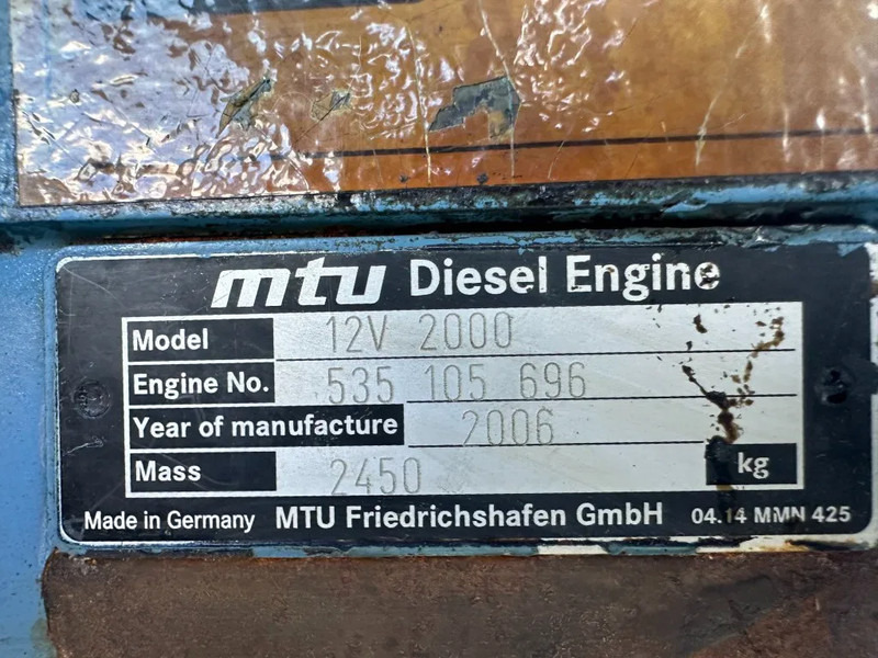MTU 12V 2000 Marelli 750 kVA generatorset - Электрогенератор: фото 3 MTU 12V 2000 Marelli 750 kVA generatorset - Электрогенератор: фото 3