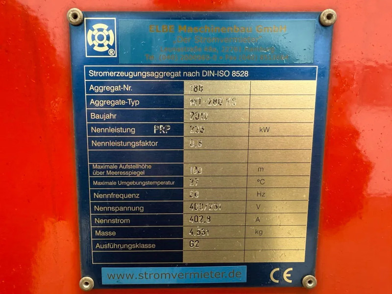 Электрогенератор MTU 6R1600 G10F Himoinsa Mecc Alte Spa 315 kVA Silent generatorset Stage 3A: фото 7 Электрогенератор MTU 6R1600 G10F Himoinsa Mecc Alte Spa 315 kVA Silent generatorset Stage 3A: фото 7