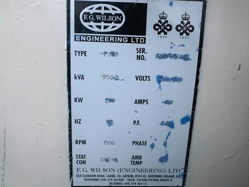 Perkins 2006 TG2A FG Wilson Stamford 250 kVA Silent generatorset - Электрогенератор: фото 5 Perkins 2006 TG2A FG Wilson Stamford 250 kVA Silent generatorset - Электрогенератор: фото 5