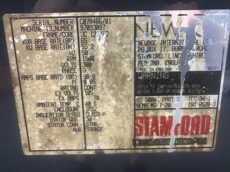 Stamford UC.I224F2 Generatordeel 65 kVA Alternator as New ! - Электрогенератор: фото 4 Stamford UC.I224F2 Generatordeel 65 kVA Alternator as New ! - Электрогенератор: фото 4