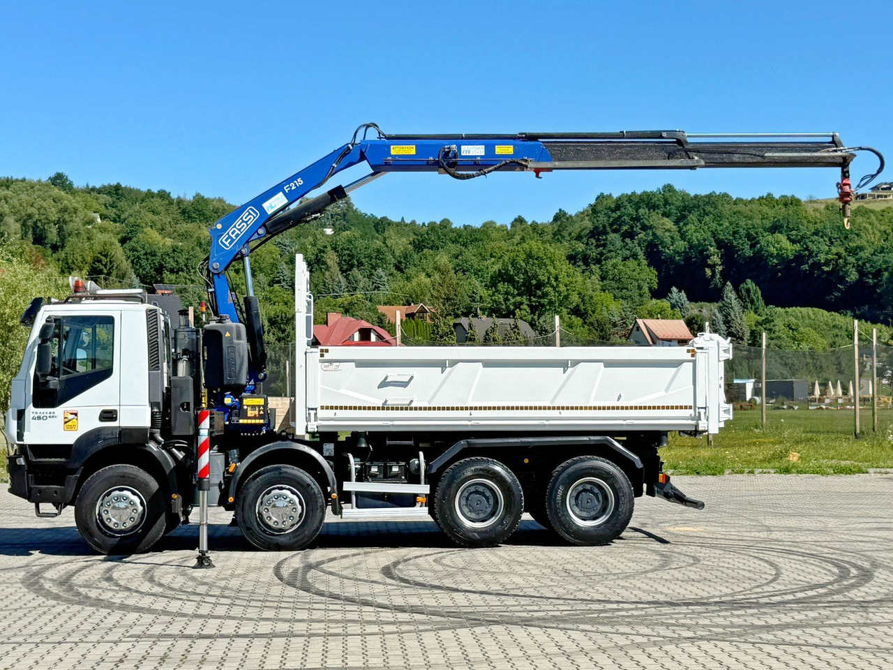 Самосвал, Автоманипулятор Iveco TRAKKER 450 * FASSI F215A.0.22 + FUNK / 8x4 *TOP: фото 6