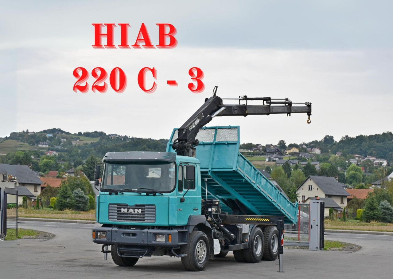 MAN 27-314 * HIAB 220 C - 3 + FUNK * 6x4 - Самосвал, Автоманипулятор: фото 1 MAN 27-314 * HIAB 220 C - 3 + FUNK * 6x4 - Самосвал, Автоманипулятор: фото 1