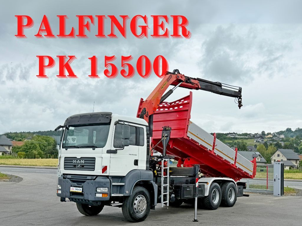 MAN TGA 26.400 * KIPPER 6,00m + PK 15500 * 6x4 * TOP - Автоманипулятор: фото 1 MAN TGA 26.400 * KIPPER 6,00m + PK 15500 * 6x4 * TOP - Автоманипулятор: фото 1
