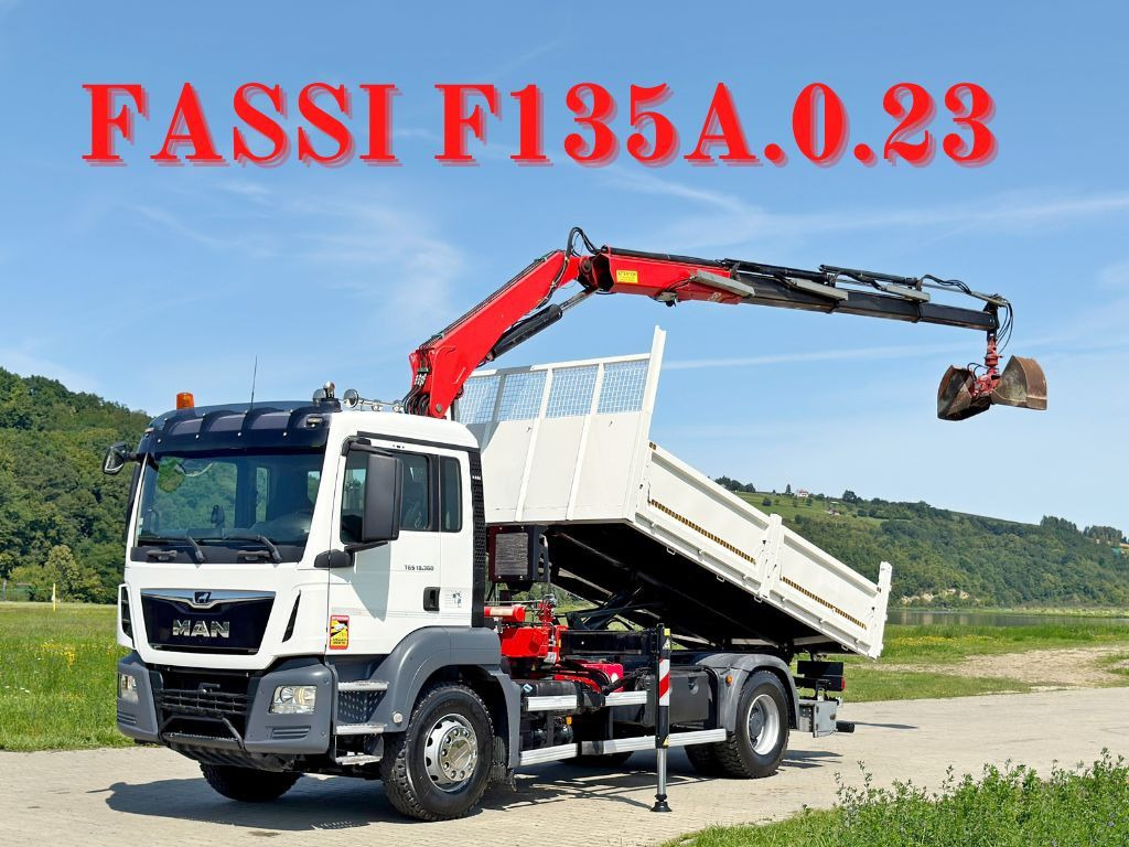 MAN TGS 18.360 * FASSI F135A.0.23 + FUNK * TOP - Самосвал, Автоманипулятор: фото 1 MAN TGS 18.360 * FASSI F135A.0.23 + FUNK * TOP - Самосвал, Автоманипулятор: фото 1