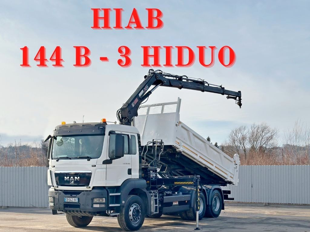 MAN TGS 26.400 * HIAB 144 B - 3 HIDUO + FUNK * 6x4 - Самосвал, Автоманипулятор: фото 1 MAN TGS 26.400 * HIAB 144 B - 3 HIDUO + FUNK * 6x4 - Самосвал, Автоманипулятор: фото 1
