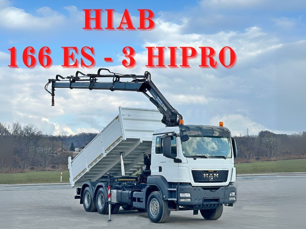 MAN TGS 26.400 * HIAB 166 ES - 3 HIPRO + FUNK * 6x4 - Автоманипулятор, Самосвал: фото 1 MAN TGS 26.400 * HIAB 166 ES - 3 HIPRO + FUNK * 6x4 - Автоманипулятор, Самосвал: фото 1