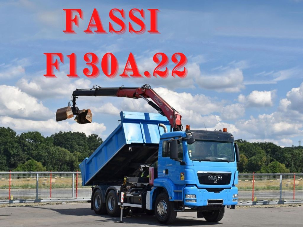 MAN TGS 26.400 Kipper 4,60m*PK F130A.22 + FUNK/6x4 MAN TGS 26.400 Kipper 4,60m*FASS F130A.22 + FUNK/6x4 - Автоманипулятор, Самосвал: фото 1 MAN TGS 26.400 Kipper 4,60m*PK F130A.22 + FUNK/6x4 MAN TGS 26.400 Kipper 4,60m*FASS F130A.22 + FUNK/6x4 - Автоманипулятор, Самосвал: фото 1