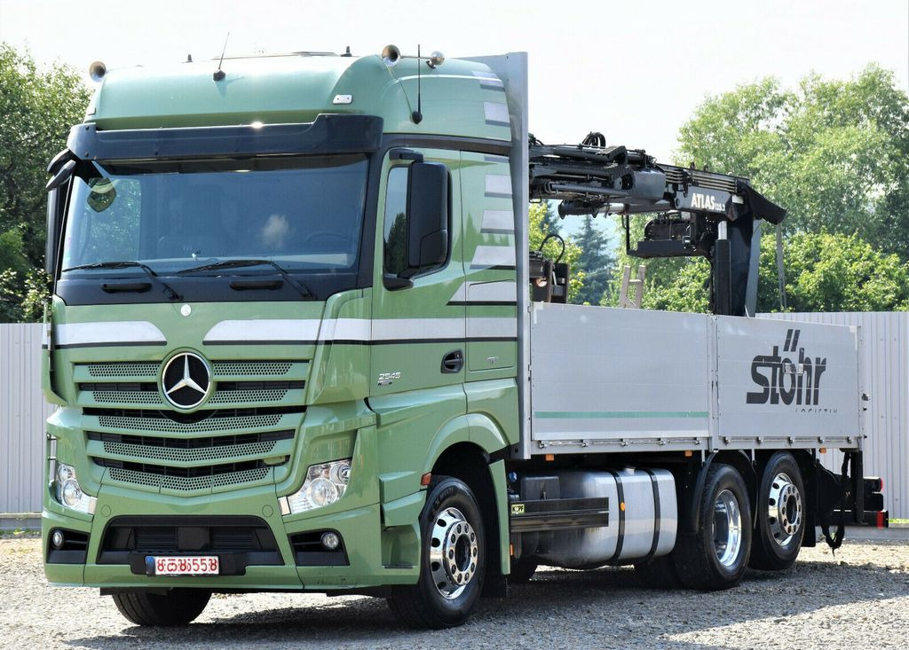 Mercedes-Benz Actros 2545 Pritsche 6,60m + ATLAS 125.2 - Автоманипулятор, Грузовик бортовой/ Платформа: фото 3 Mercedes-Benz Actros 2545 Pritsche 6,60m + ATLAS 125.2 - Автоманипулятор, Грузовик бортовой/ Платформа: фото 3
