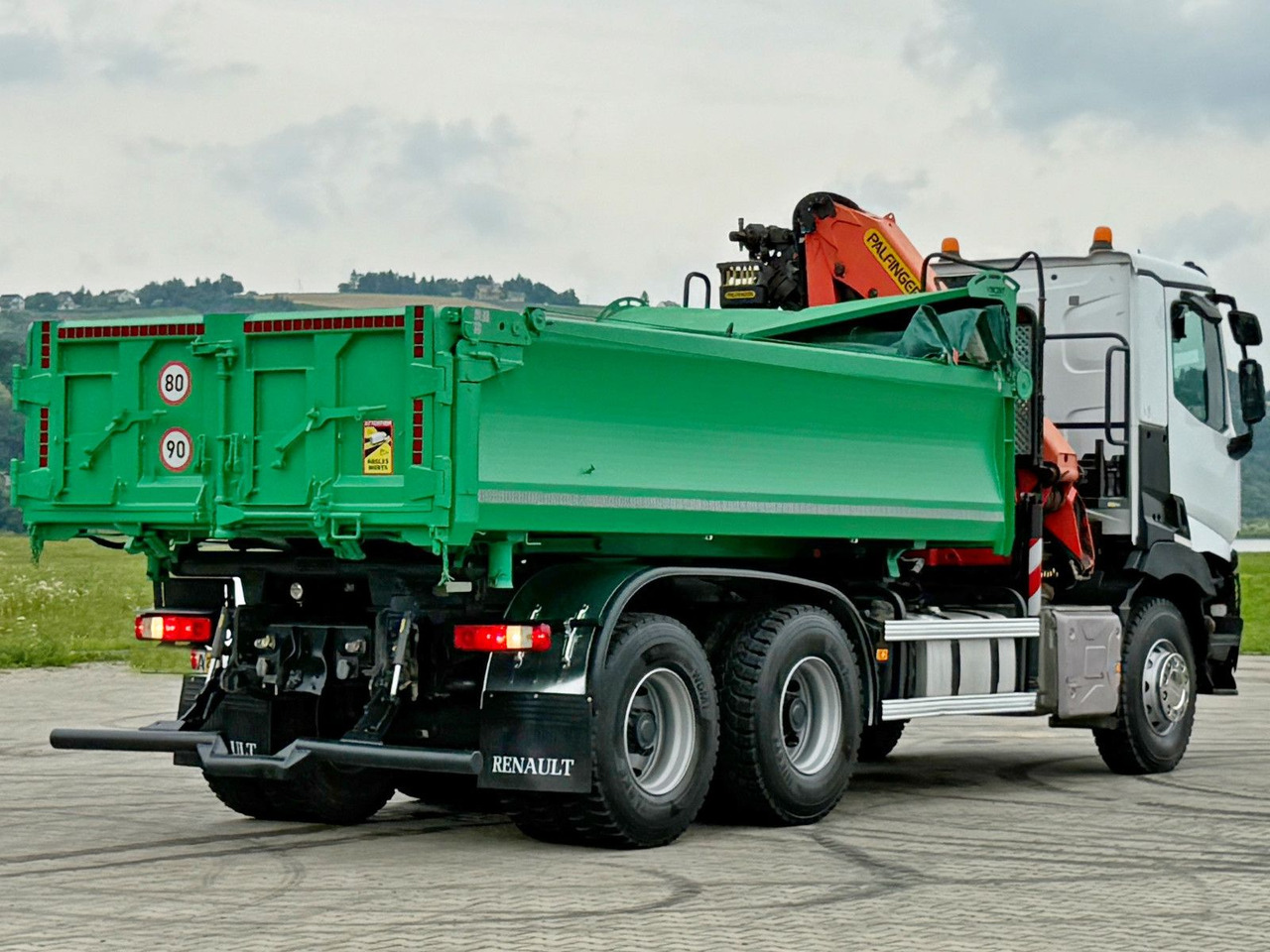 Самосвал, Автоманипулятор Renault C 430 *KIPPER 5,10 m + PK 16001 - K B* 6x4: фото 7
